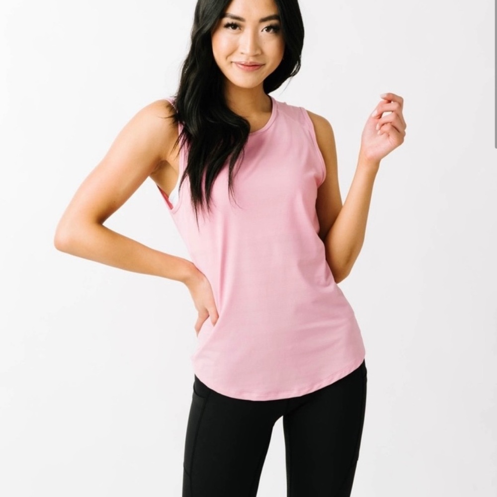 Zyia Pink Horizon Muscle Tank